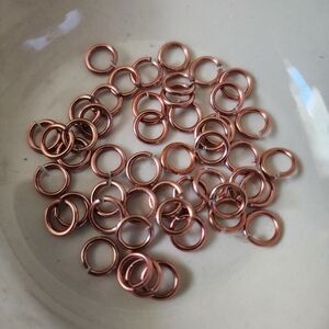 Jump Rings Copper-Toned 50  7.25mm Beads Jewelry Making‎ Crafts Findings BC159
